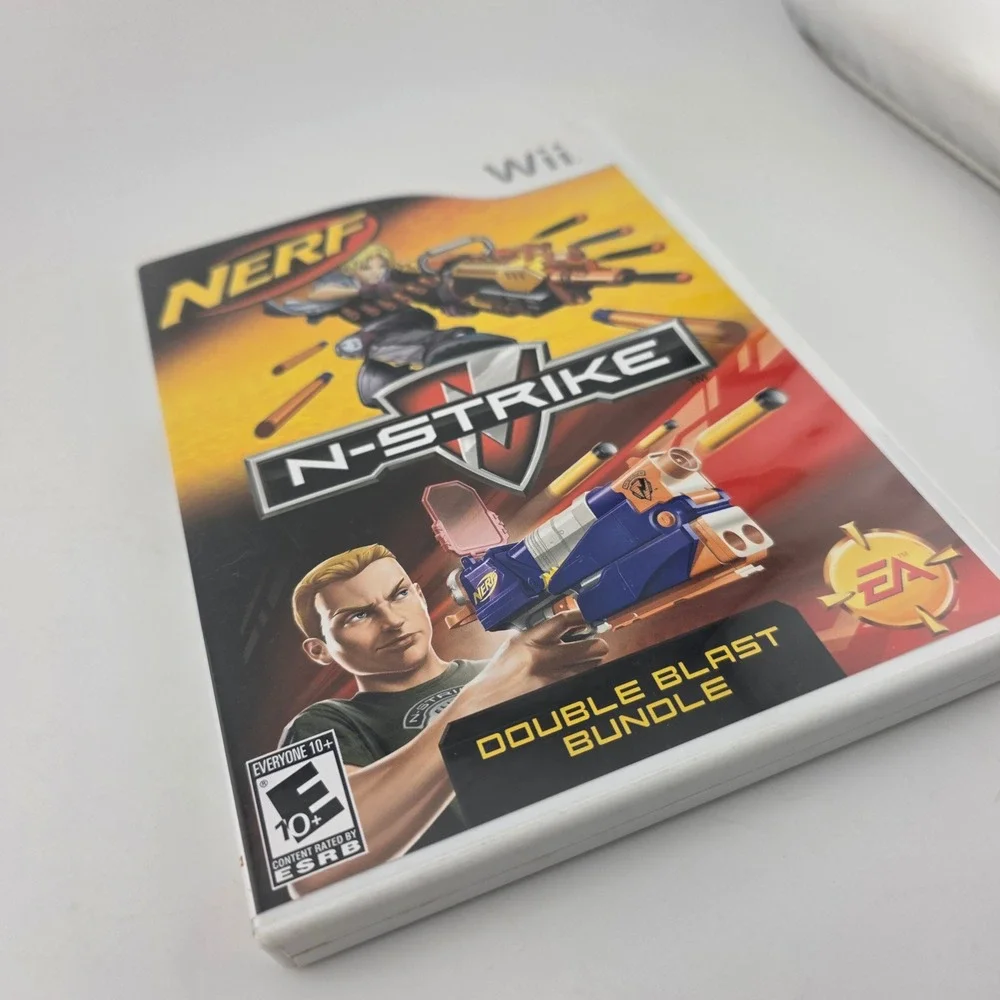 Nerf N-Strike Double Blast Bundle Nintendo Wii Game GOOD Retro Family Fun Motion